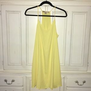 Pale yellow summer shift dress